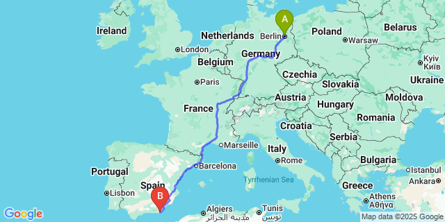 Map: Almeria Airport (LEI) to Vera