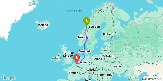 Map: Brussels Zaventem Airport (BRU) to Ellemelle