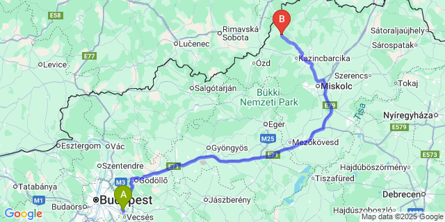 Map: Budapest Airport (BUD), Ferihegy, Liszt Ferenc to Alsószuha