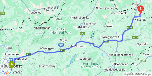 Map: Budapest Airport (BUD), Ferihegy, Liszt Ferenc to Benk