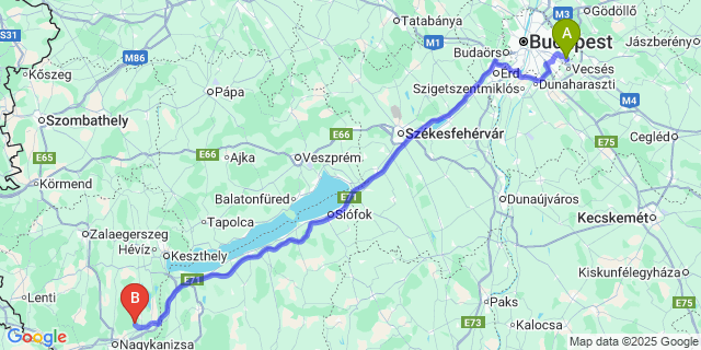 Map: Budapest Airport (BUD), Ferihegy, Liszt Ferenc to Csapi