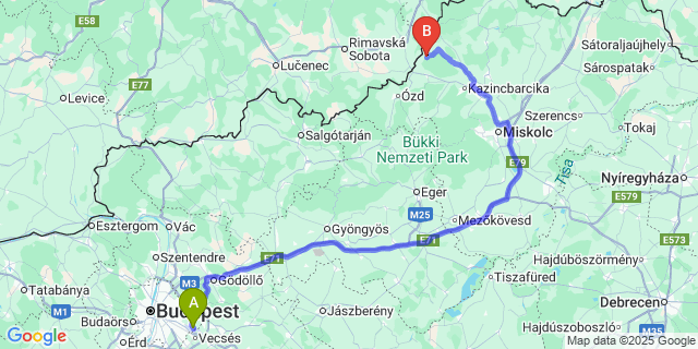 Map: Budapest Airport (BUD), Ferihegy, Liszt Ferenc to Kelemér