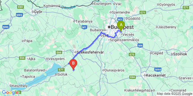 Map: Budapest Airport (BUD), Ferihegy, Liszt Ferenc to Kisláng