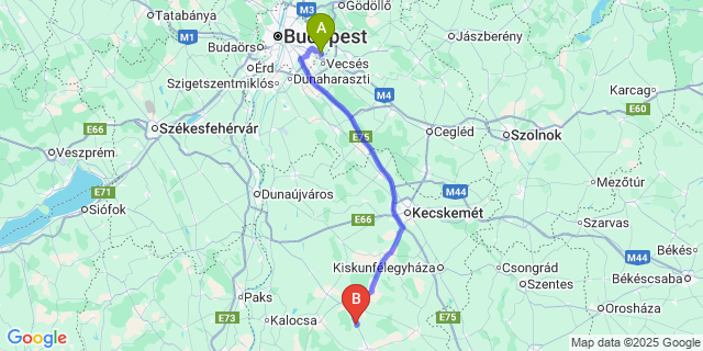 Map: Budapest Airport (BUD), Ferihegy, Liszt Ferenc to Pirtó