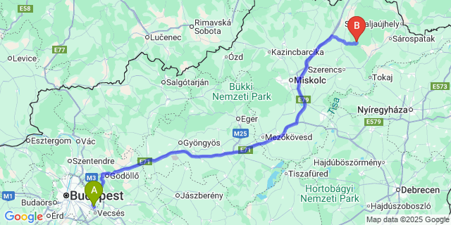 Map: Budapest Airport (BUD), Ferihegy, Liszt Ferenc to Sima