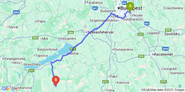 Map: Budapest Airport (BUD), Ferihegy, Liszt Ferenc to Somodor